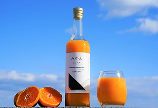 みかんとみかん果汁100％ジュース